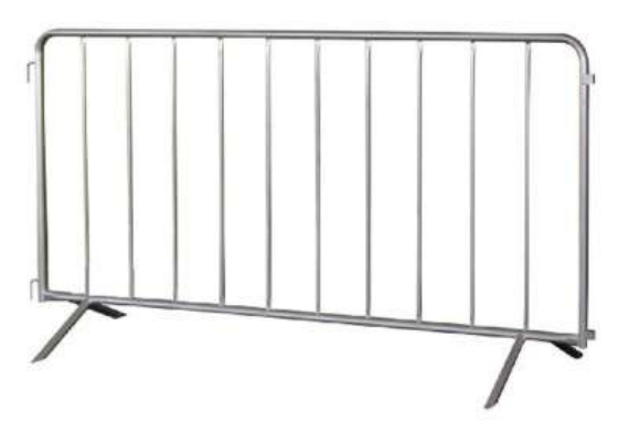 Galvanized crowd control barriers